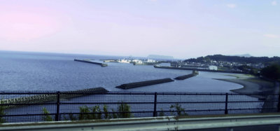 Small port between Kagoshima and Ibusuki, Japan
