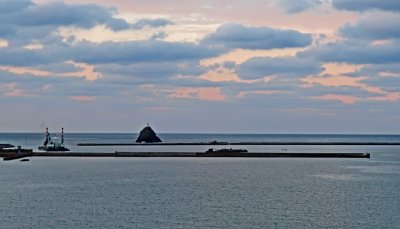 Sunset over Yo Misaki Cape, Amami Island, Japan