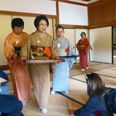 Japanese Tea Ceremony is held in Shitayashiki (lord's guest house next to Kokura Castle)