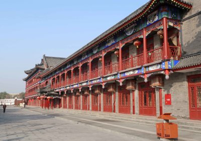 The Shi Family Mansion covers over 64,500 square feet, 12 courtyards, over 200 folk houses, a theater, and over 275 rooms