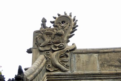 Roof ornament on side temple at Tianjin Confucian Temple Complex