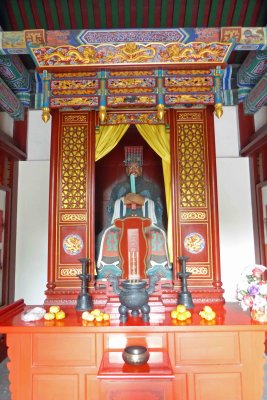 Inside a side temple at Tianjin Confucian Temple Complex
