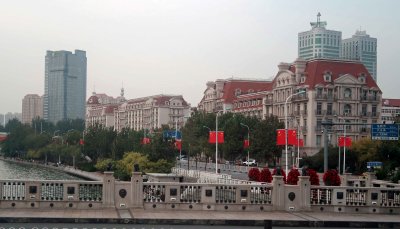 European influence on architecture in the Haihe Cultural Square, Tianjin, China