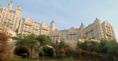 Another view of the Castle Hotel in Dalian, China