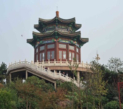 Olympic Mascot Bell Tower at Zhanshan