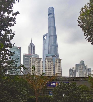 Shanghai Tower (right) is 2nd tallest building in the world (128 floors)