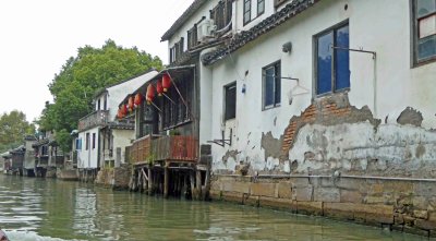 Historic area of Suzhou, China on the Grand Canal