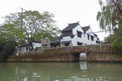 Newer houses on Suzhou, China Grand Canal