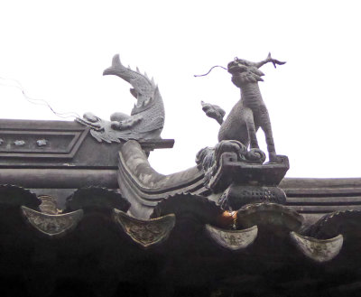 Rooftop ornamentation in The Humble Adminstrator's Garden