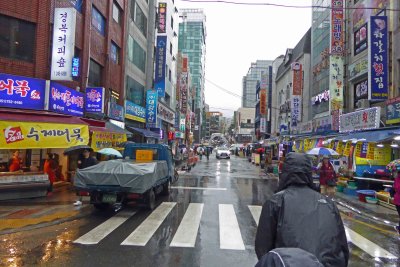 Rainy day in Busan, Korea