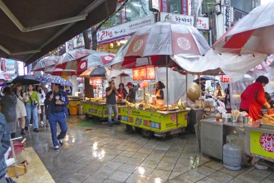 Food vendors on Busan International Film Festival (BIFF) Square