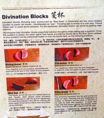 Divination Blocks are thrown to determine if your wishes will be granted