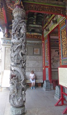 Column in front of Mazu Temple of Tianin, Taiwan