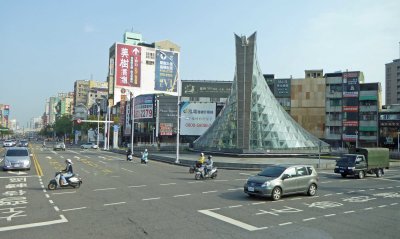 Formosa Boulevard Subway entrance in Kaohsiung, Taiwan
