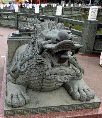 Out front of the Dragon and Tiger Pagodas in Kaohsiung, Taiwan