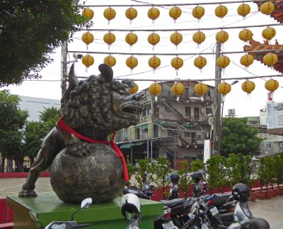 Statue at Chi Ming Palace at Lotus Pond in Kaohsiung, Taiwan