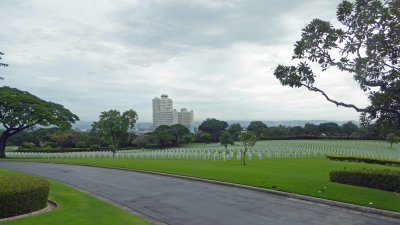 Manila American Cemetery and Memorial covers 152 acres and has 17,206 graves