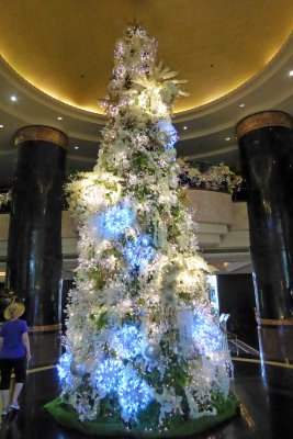 Christmas decorations at the Diamond Hotel in Manila