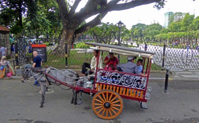 Horse cart in Old Town Manila