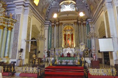 Inside the Church of San Augustin, Manila