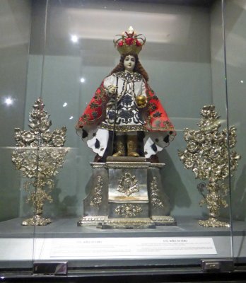 Replica of Santo nino de Cebu which was a gift from Ferdinand Magellan to Rajah (of Philippines) Humabon's wife at her baptism
