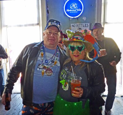 Kenny & Linda at Krewe of Lil T-rock's Spectacular Speakeasy