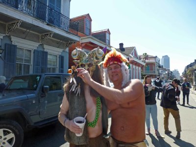 The Naked Indian at Lafitte's on Saturday