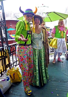 The Queen of Yodel and her Security at Yodelfest