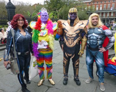 Superheroes and Villains in Jackson Square