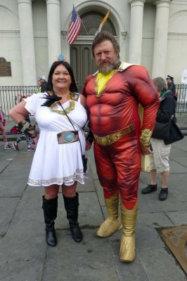 Superheroes in Jackson Square