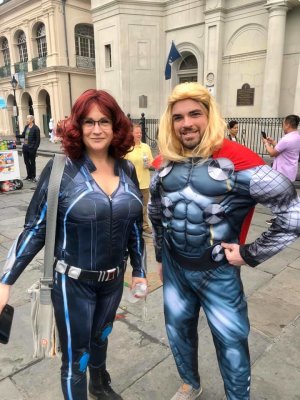Superheroes in Jackson Square