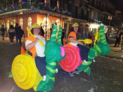 Satirical Snails on Fat Tuesday