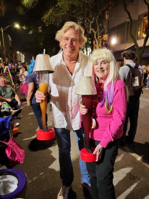 Terry & Susan with Leg Lamp Drinks