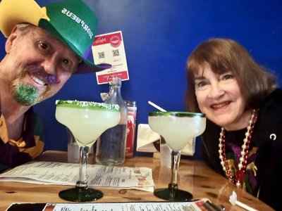 Drinking Margaritas at Cunada
