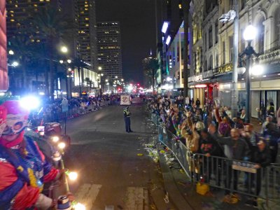 Making the turn onto Canal St.