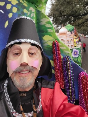 Bill ready to Ride on Float 17
