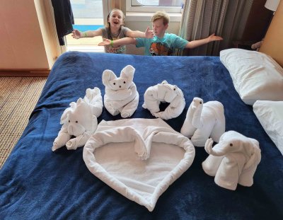 A menagerie from our Cabin Attendant on Carnival Valor