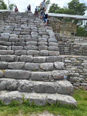 Climbing down the Pyramid of the Masks