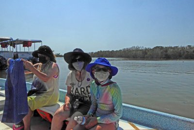 On the lancha (small boat) to El Corchito ecological reserve