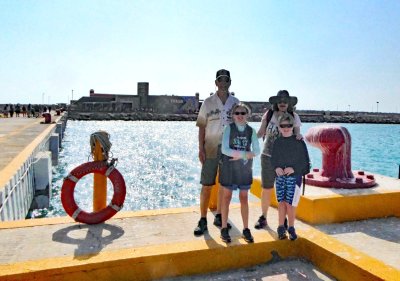 On the pier in Progreso, Mexico