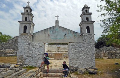 The Church of the Virgin of Xcambo was built in the 1950's