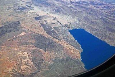 Flying over the Gulf of Aqaba