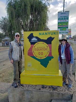 A stop at the Equator in Nanyuki, Kenya