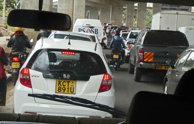Friday afternoon traffic in Nairobi