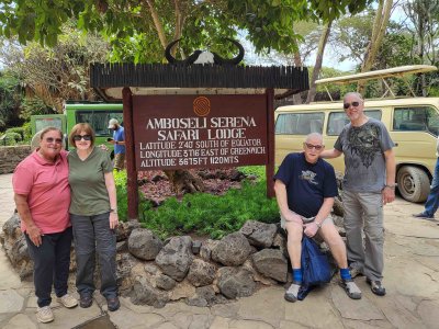 Arrived at Amboseli Serena Lodge