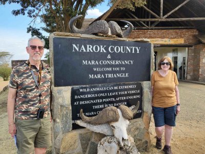 Entrance gate to the Maasai Mara Conservancy