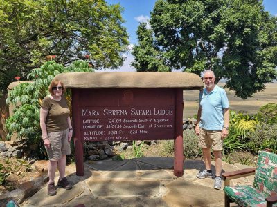 Checked into Mara Serena Safari Lodge