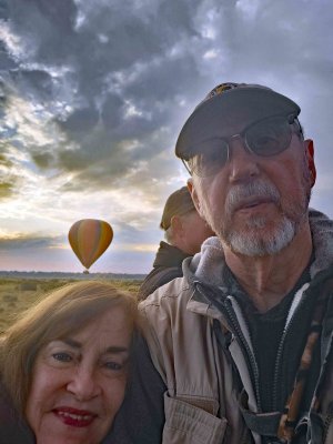 Selfie on hot air balloon