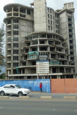 Lots of unfinished construction in Arusha