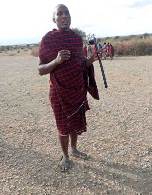 Son of Maasai Village Chief welcomes us to his village